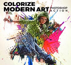 极品PS动作－现代艺术：Colorize Modern Art Photoshop Action